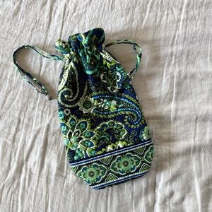 Vera Bradley Cheers to You Wine Bottle Carrying Bag